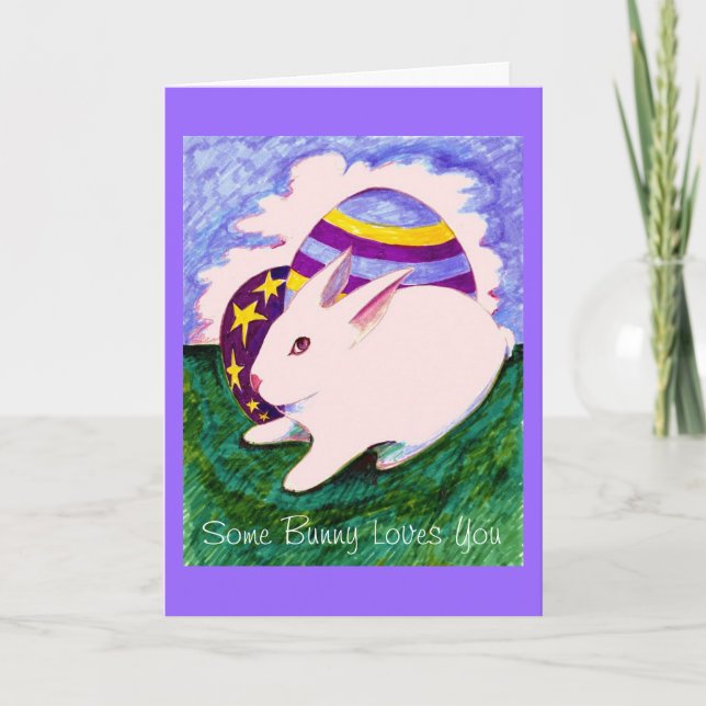 Cartão De Festividades Some Bunny Loves You card (Frente)