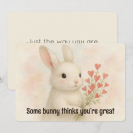 Cartão De Festividades Some Bunny Thinks You’re Great Valentines Day Card