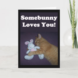 Cartão De Festividades Somebunny Loves You! Valentine