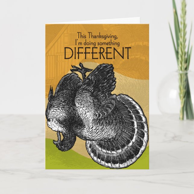 Cartão De Festividades Something Different For Thanksgiving (Frente)