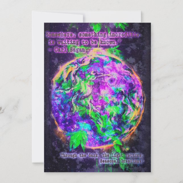 Cartão De Festividades Something Incredible to Be Known (Frente)