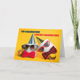 Cartão De Festividades Somos Humor de Papel de Banheiro Vacinado Covid