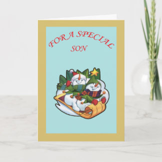 Cartão De Festividades son card