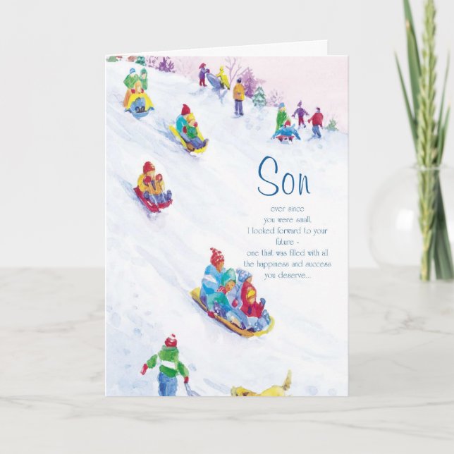 Cartão De Festividades Son Ever Since You Were Small, (Frente)