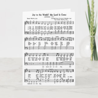 Cartão De Festividades SONG! Joy to the World