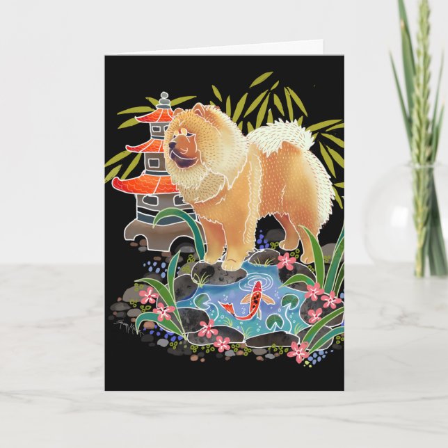 Cartão De Festividades SONG MAO as cartas de arte Chow (Frente)