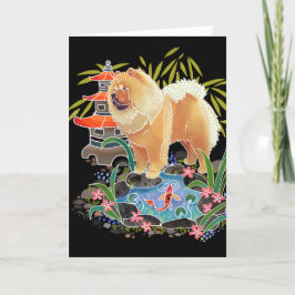 Cartão De Festividades SONG MAO as cartas de arte Chow