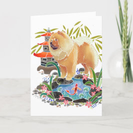 Cartão De Festividades SONG MAO as cartas de arte Chow