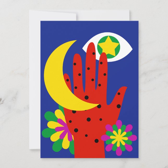 Cartão De Festividades Sonhos Celestiais (Frente)