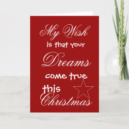 Cartão De Festividades Sonhos de Natal