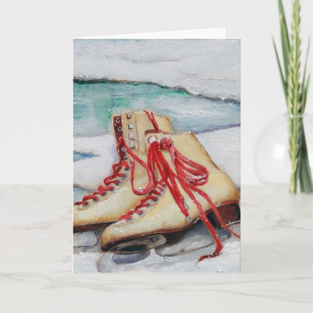 Cartão De Festividades Sonhos de Skating (Frente)