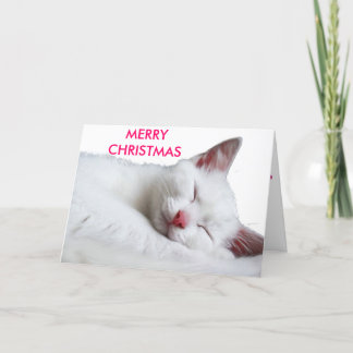 Cartão De Festividades sooooooooooooooo sleepy, MERRYCHRISTMAS