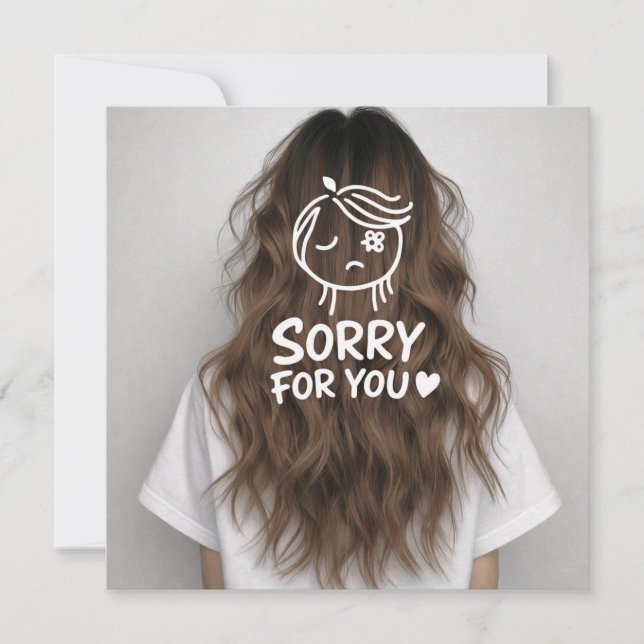 Cartão De Festividades Sorry Cards  (Frente)