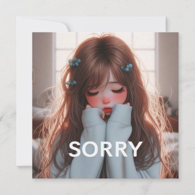 Cartão De Festividades Sorry Cards  (Frente)