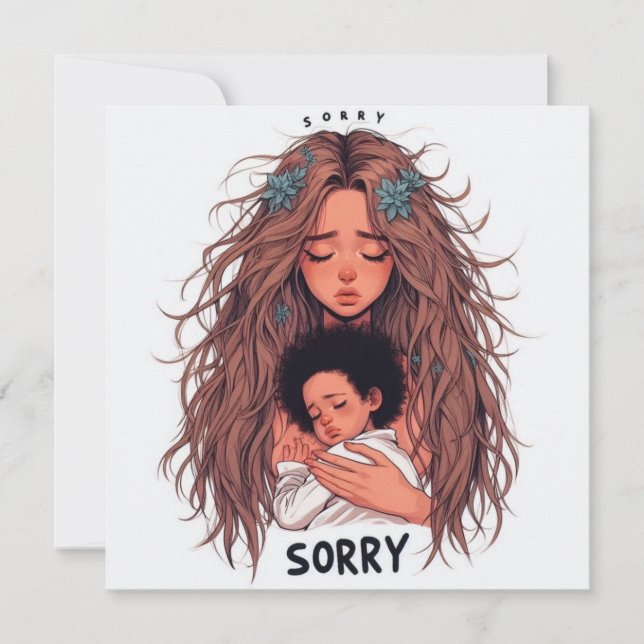 Cartão De Festividades Sorry Cards  (Frente)