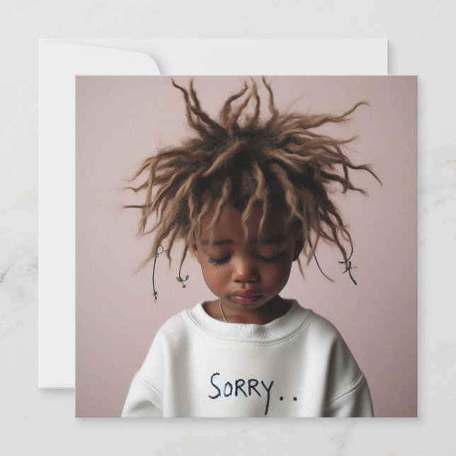 Cartão De Festividades Sorry Cards  (Frente)