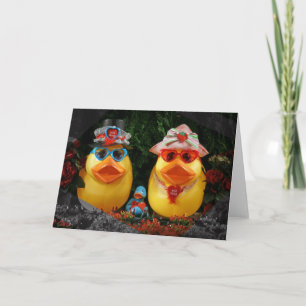 Cartão De Festividades Sortudo Ducky! (Em branco)
