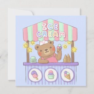 Cartão De Festividades Sorveteria do Teddy