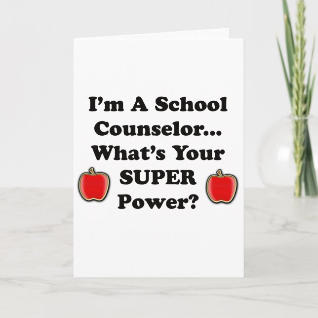 Cartão De Festividades Sou conselheiro escolar (Frente)