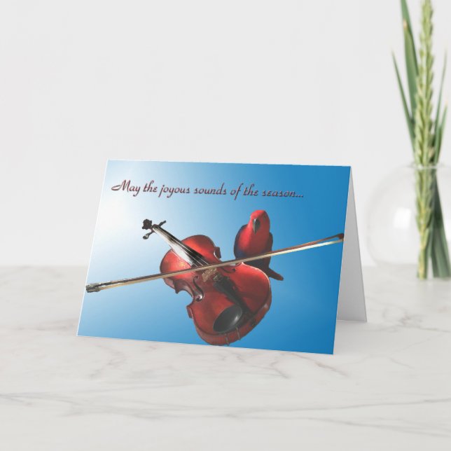 Cartão De Festividades Sounds of the Season (Frente)