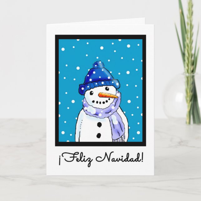 Cartão De Festividades Spanish Christmas Card - Feliz Navidad (Frente)