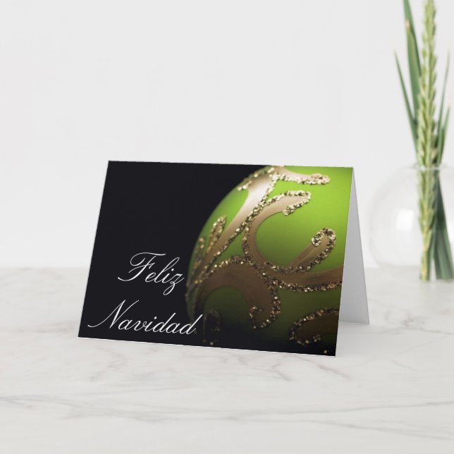 Cartão De Festividades SPANISH - Feliz Navidad - Card (Frente)