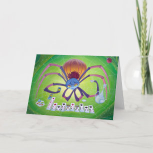 Cartão De Festividades "Spider Solitaire" Greeting Card