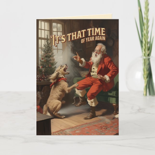 Cartão De Festividades Spray De Mineração Defensiva (Frente)