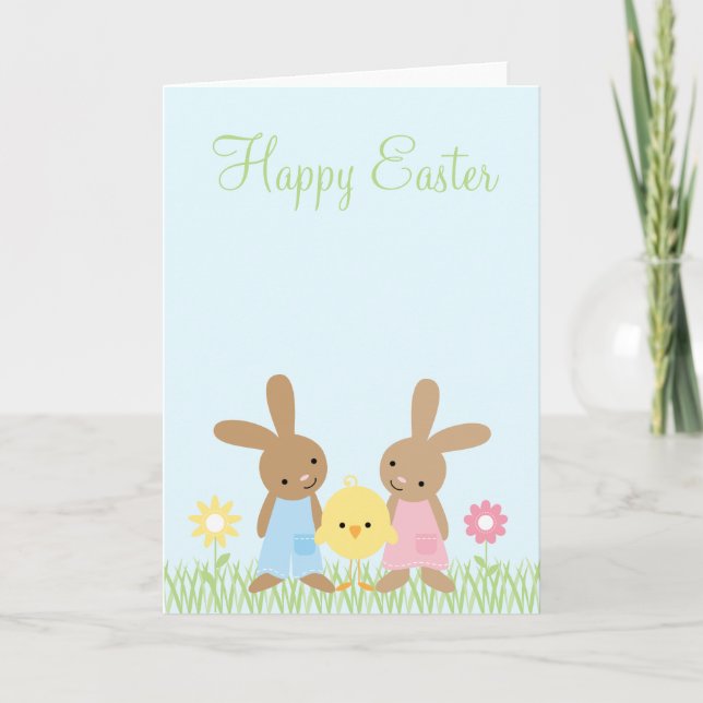 Cartão De Festividades Spring Friends Easter Greeting Cards (Frente)