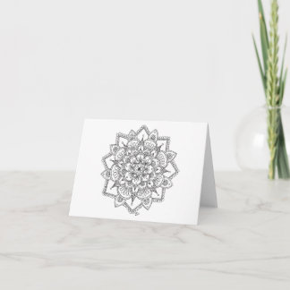 Cartão De Festividades Spring Snowflake 2 Notecard