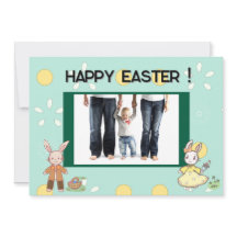 Springtime Bunny Joy Card
