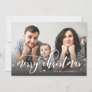 Cartão De Festividades Sprinkle Whimsical Christmas Photo Saudação