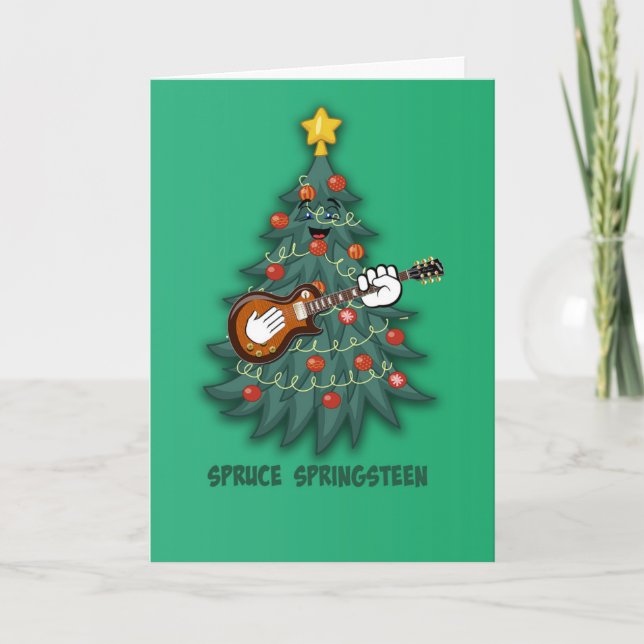 Cartão De Festividades Spruce Springsteen (Frente)