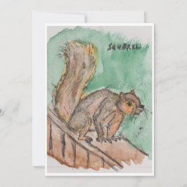 Cartão De Festividades Squirrel Card