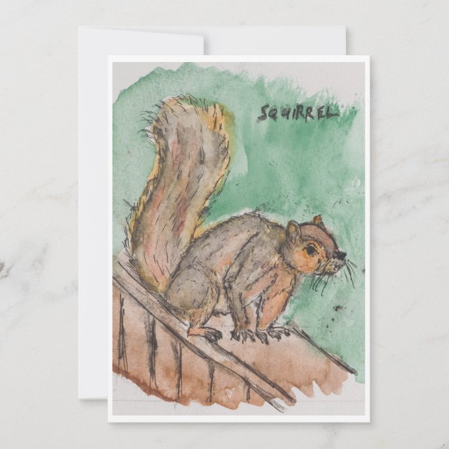 Cartão De Festividades Squirrel Card (Frente)