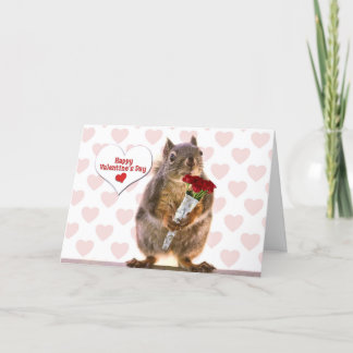 Cartão De Festividades Squirrel Valentine
