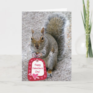 Cartão De Festividades Squirrel Valentine's Card