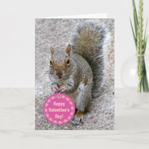 Cartão De Festividades Squirrel Valentine's Day Card
