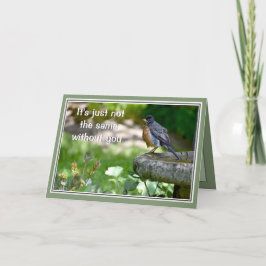 Cartão De Festividades Srta. Sad Bird