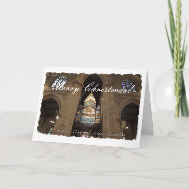 Cartão De Festividades St Andrew's Cathedral Sydney (Frente)