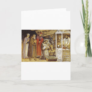 Cartão De Festividades St Francis at the Nativity, mug key chain iPhone