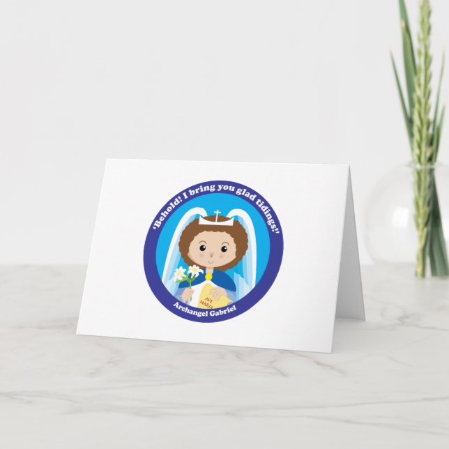 Cartão De Festividades St. Gabriel the Archangel (Frente)