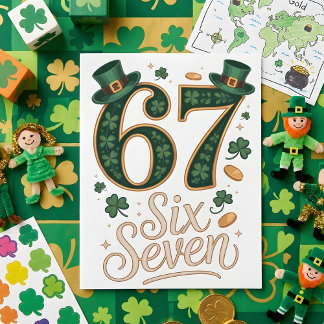 Cartão De Festividades St Patrick’s Day Card 67 Meme Kids