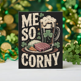 Cartão De Festividades St Patrick’s Day Card Irish Dinner Humor