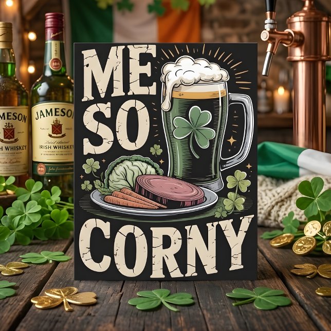 Cartão De Festividades St Patrick’s Day Funny Food Card (Criador carregado)