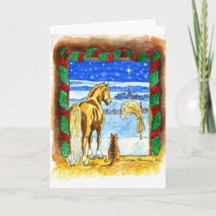 Cartão De Festividades Stable_Christmas