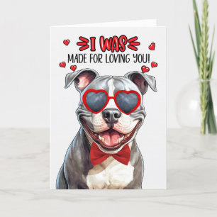 Cartão De Festividades Staffordshire Terrier Dog Loving You Namorados