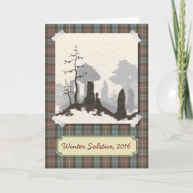 Cartão De Festividades Standing Stones Solstice / Holiday Card (Frente)
