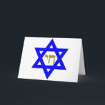 Cartão De Festividades STAR of David & Symbol of LIFE<br><div class="desc">jewish symbols</div>