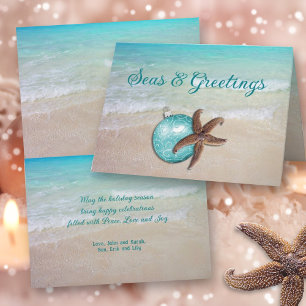 Cartão De Festividades Starfish Seas n Greice Card